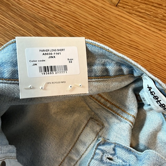 AGolde Parker Long Short Size 32 NWT - Picture 5 of 13